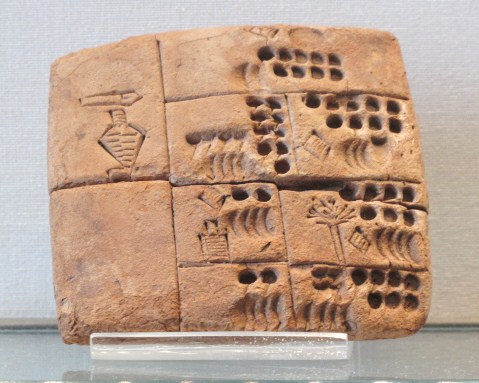 Tablette ecriture cuneiforme AO 29562
